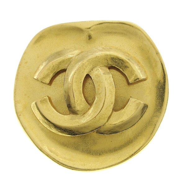 Chanel Brooch Pin Gold 96P AK35588k - Picture 1 of 4